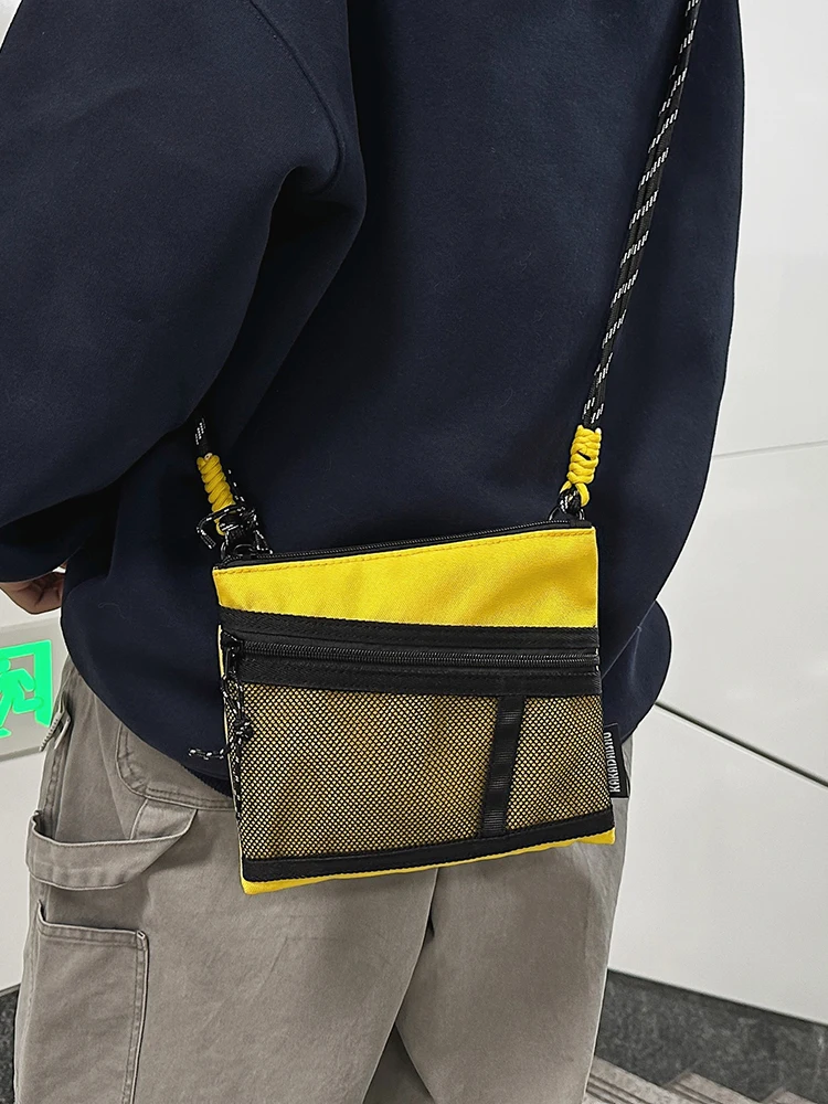 

ex Spor Crossbody Bag Lightweight Faionable Korean Sle Nylon Material Small Square Bag for Cycling And Riding