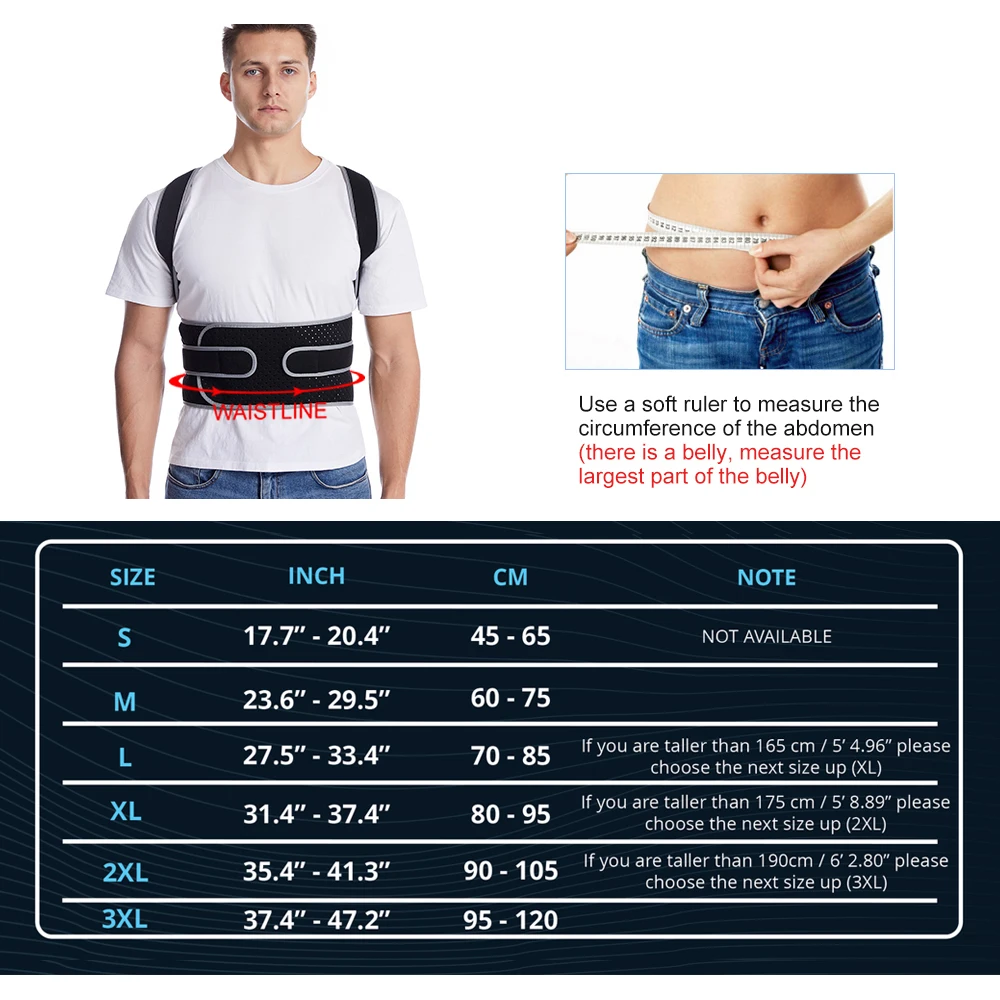 Back Corrector Corset Magnetic Posture Corrector Straight Shoulder Brace Lumbar Support Pain Relief For Children Adult Women Men