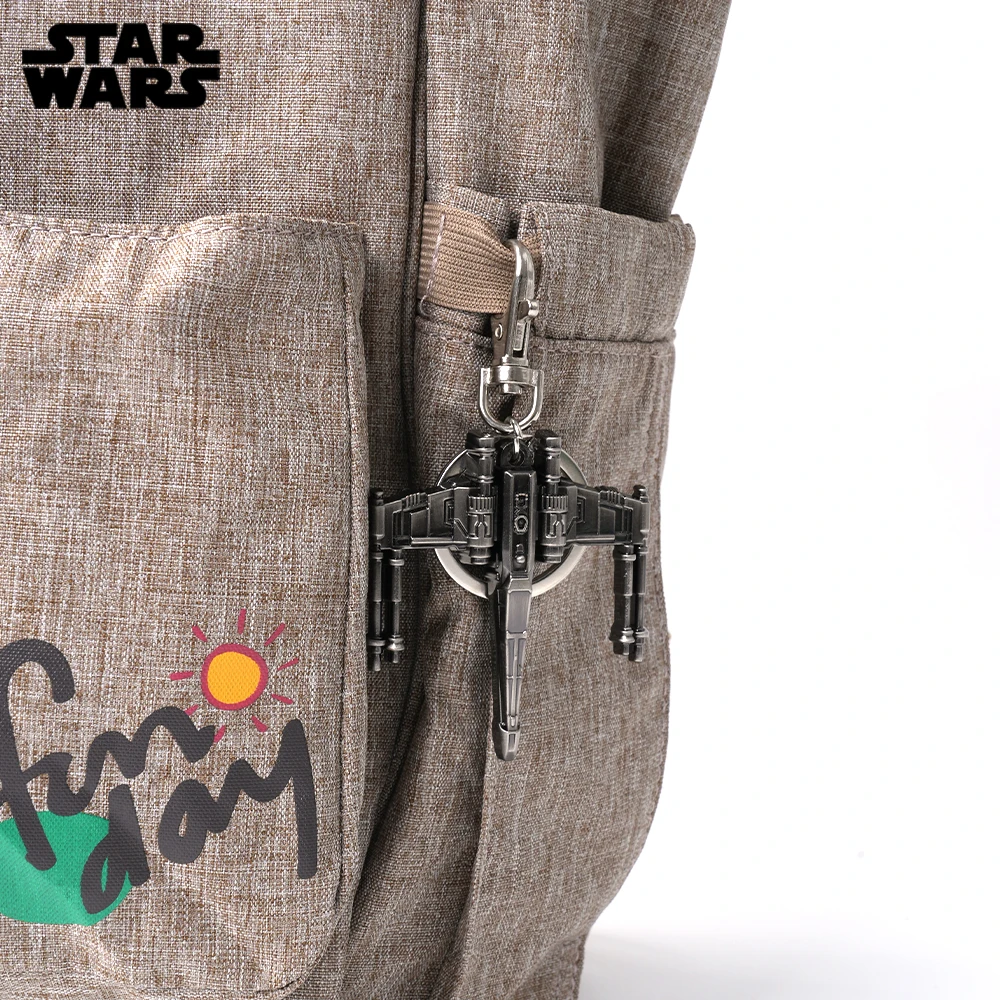 1 قطعة ديزني مرخص رسميًا حرب النجوم الألفية الصقر X-Wing بيوتر كيرينغ سلسلة مفاتيح معدنية الديكور هدايا عيد الميلاد