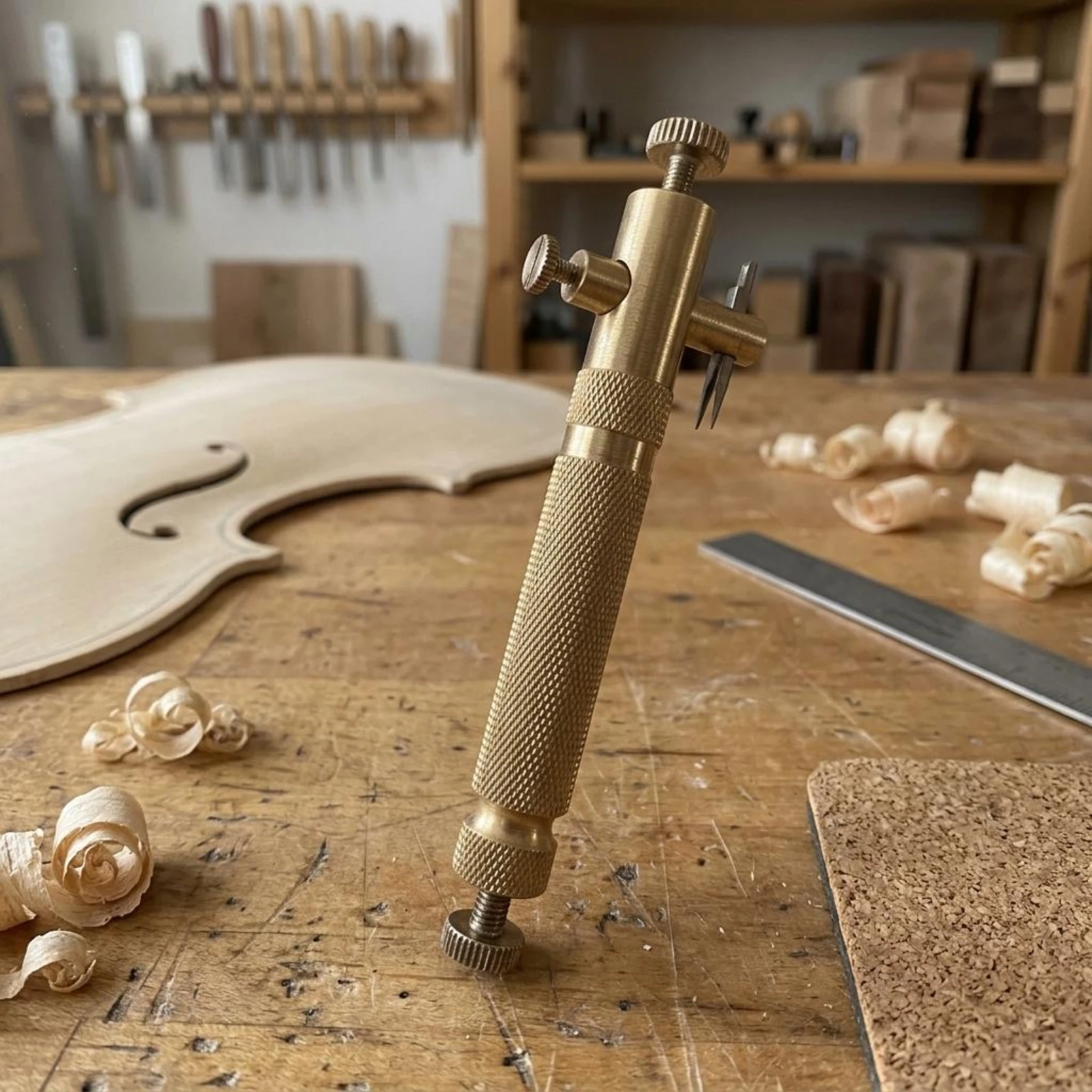 Lutherie Kit Wood Handle Violin Tool Set Metal Cutting Tools for Careful Trimming in String Instrument Workshop