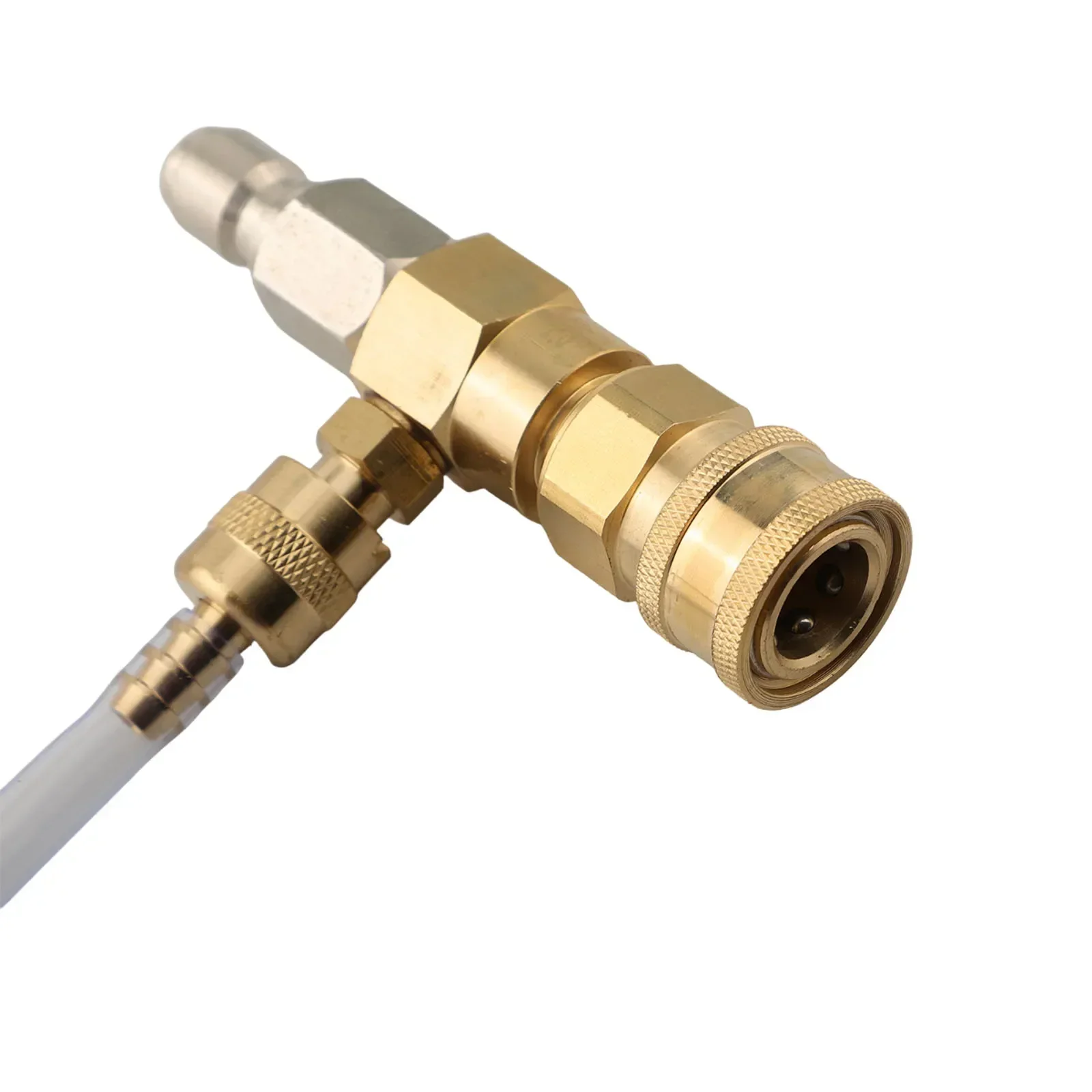 

Pressure Washer Connector Quick Connector Regulating Valve Soap Tape 2 To 5 GPM Downstream Filter Injector Nozzle