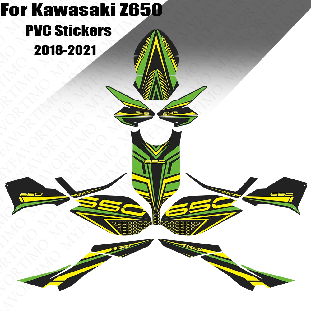 

Motorcycle Accessory Decoration Decals Tank Pad Stickers For Z650 Z 650 Full car Protector Decal Kit 2018 2019 2020 2021