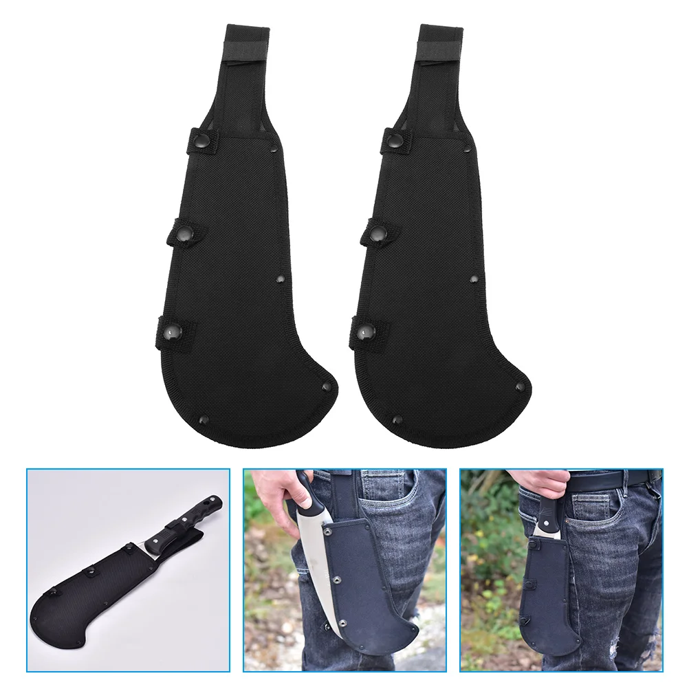 

2 Pcs Hatchet Set Axe Case Scimitar Sleeve Knives Protective Cover Oxford Cloth Guard