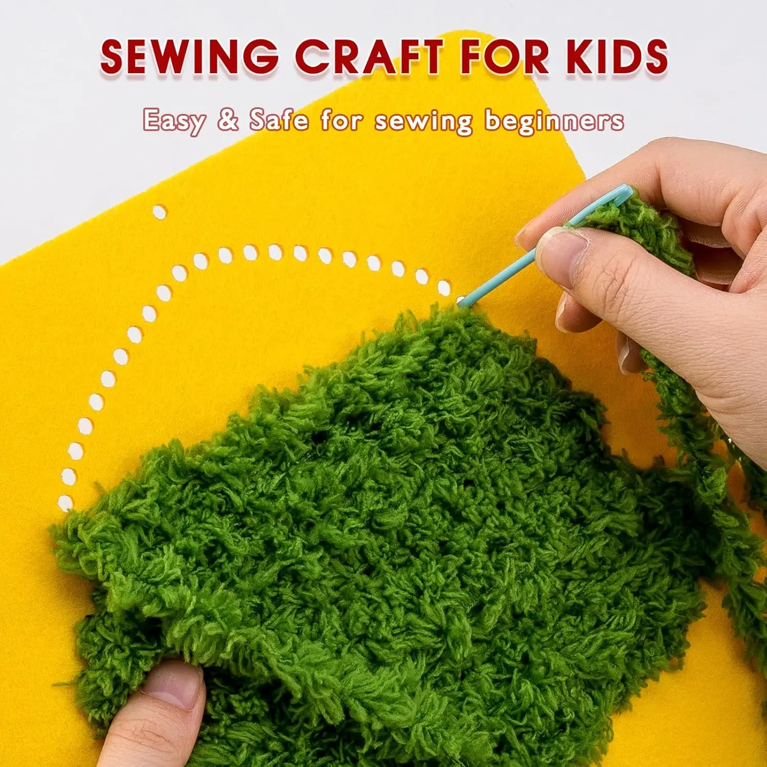 مجموعة خياطة عيد الميلاد للأطفال، زينة عيد الميلاد، لوازم حرفية، نشاط DIY كهدية الخياطة التعليمية للأولاد والبنات