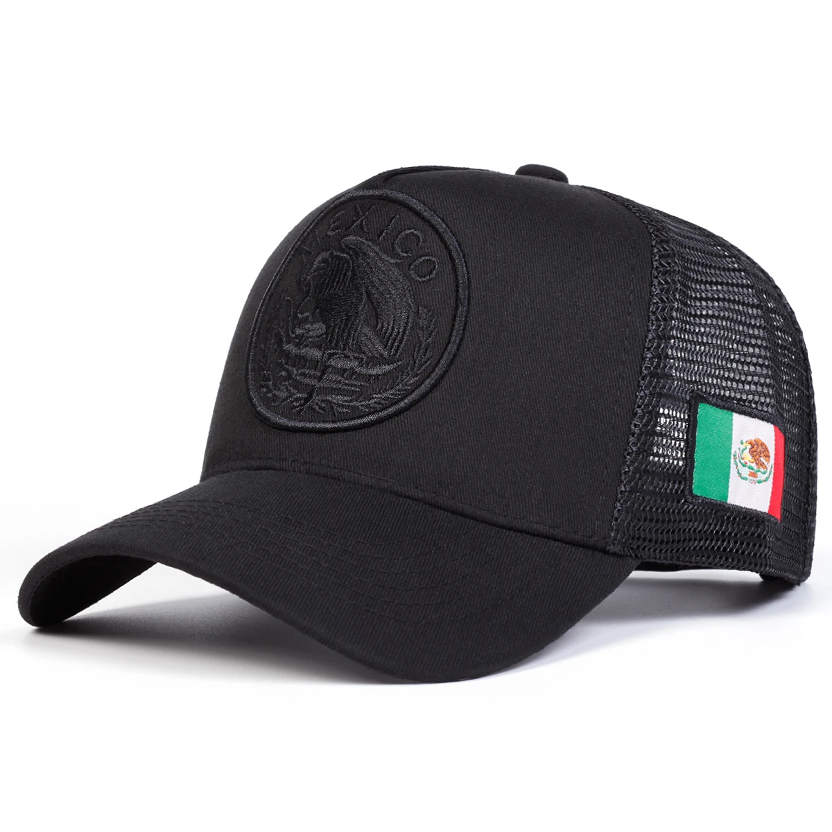 Unisex Mexican Flag Embroidery Baseball Net Caps Adjustable Casual Hats Spring and Summer Outdoor Sunscreen Hat image 2