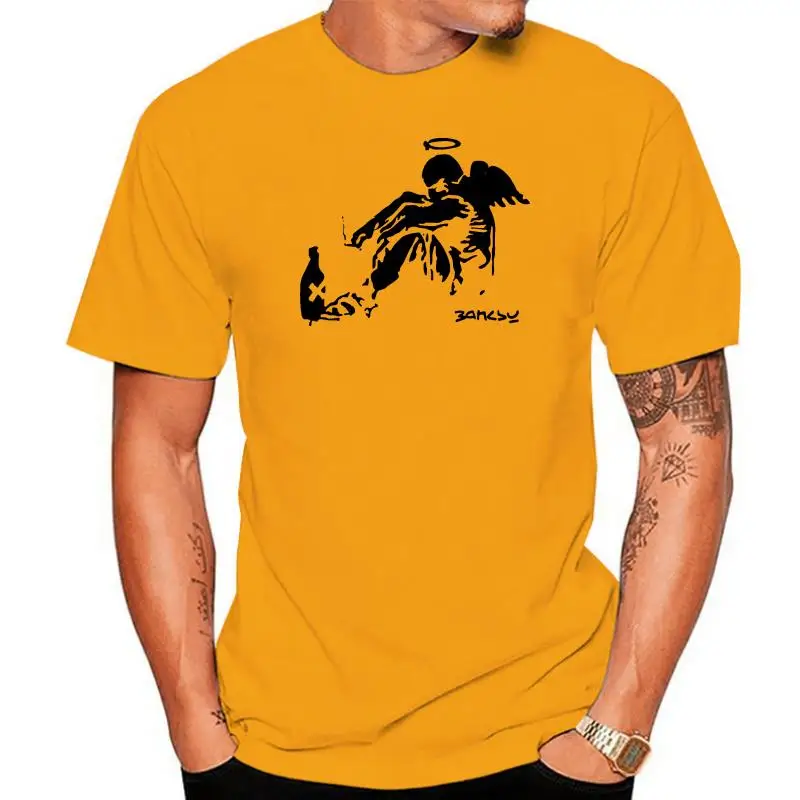 

Banksy Fallen Angel Stencil Graffiti Street Wall Art 1401 T Shirt