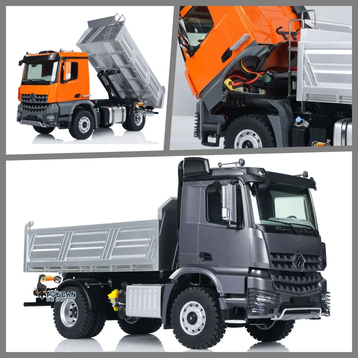 Kabolite 5701 4x4 RC Dump Truck with Sound & Light for Kids