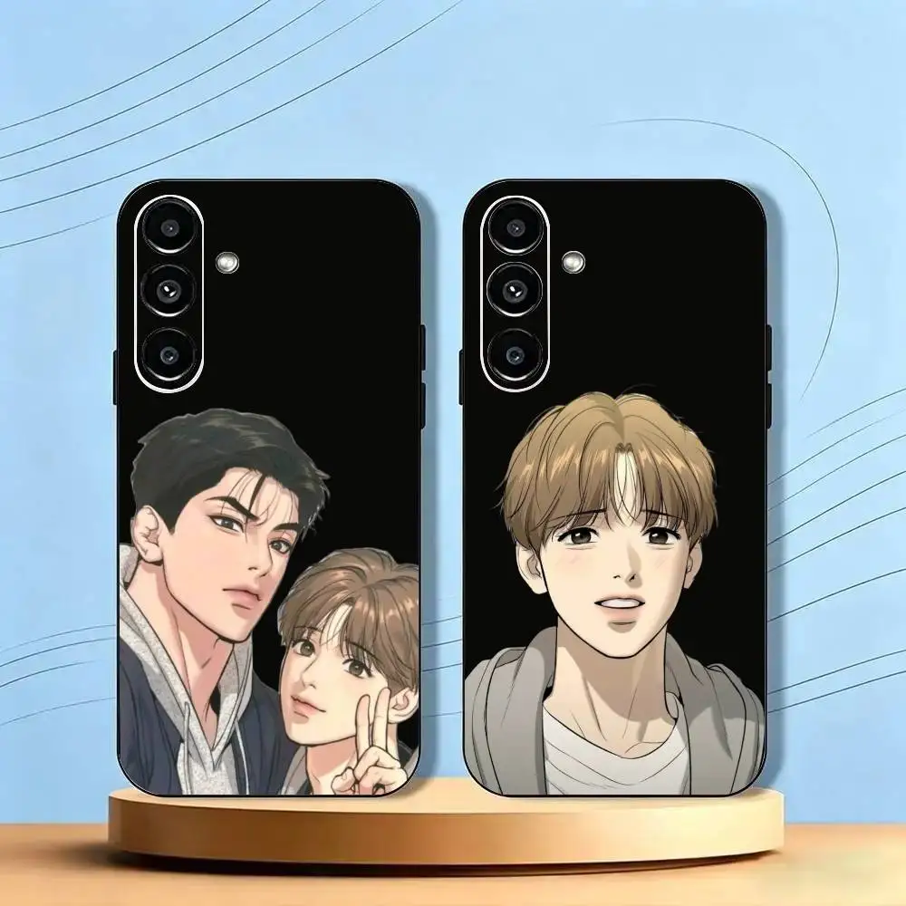 Bl Manhwa Jinx Joo Jaekyung Kim Dan Anime Phone Case For Samsung Galaxy Precise Hole Ultrathin Shatterproof TPU Printed Phone C