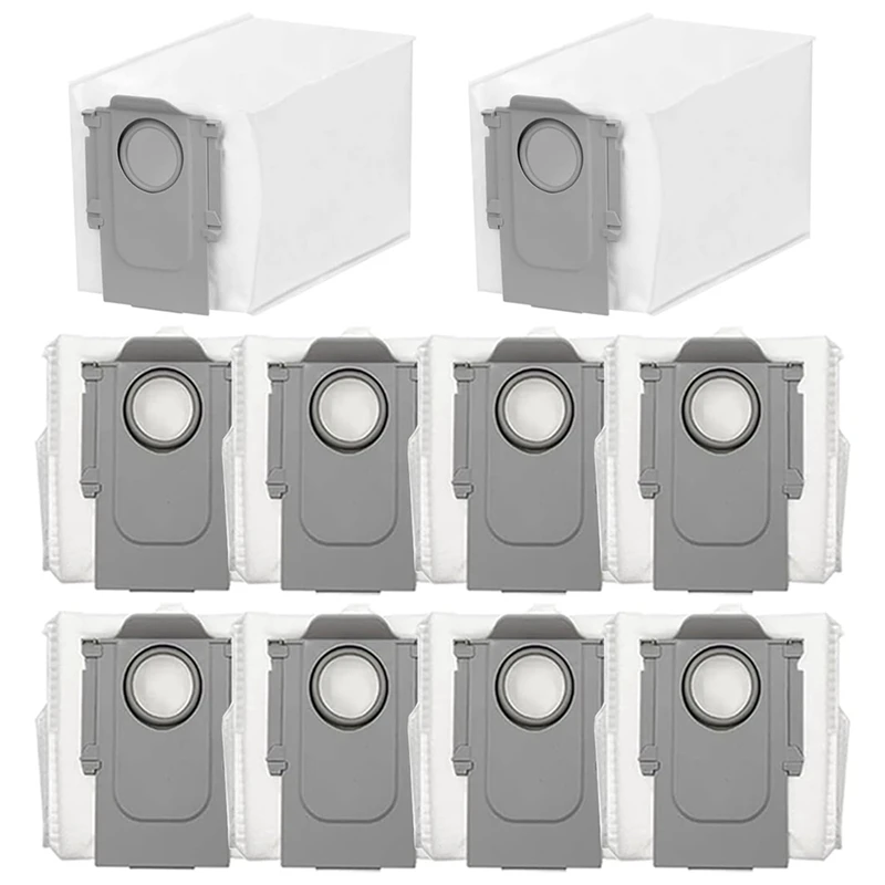 A86I-10 шт. мешки для пыли, аксессуары для Roborock S8 Maxv Ultra, мешок для пылесоса, запасные части большой емкости