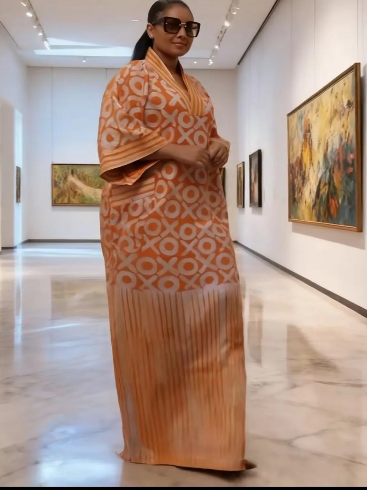 2026 recién llegados mujeres sueltas/señora verano maxi vestido largo estampado manga corta abayas estilo africano