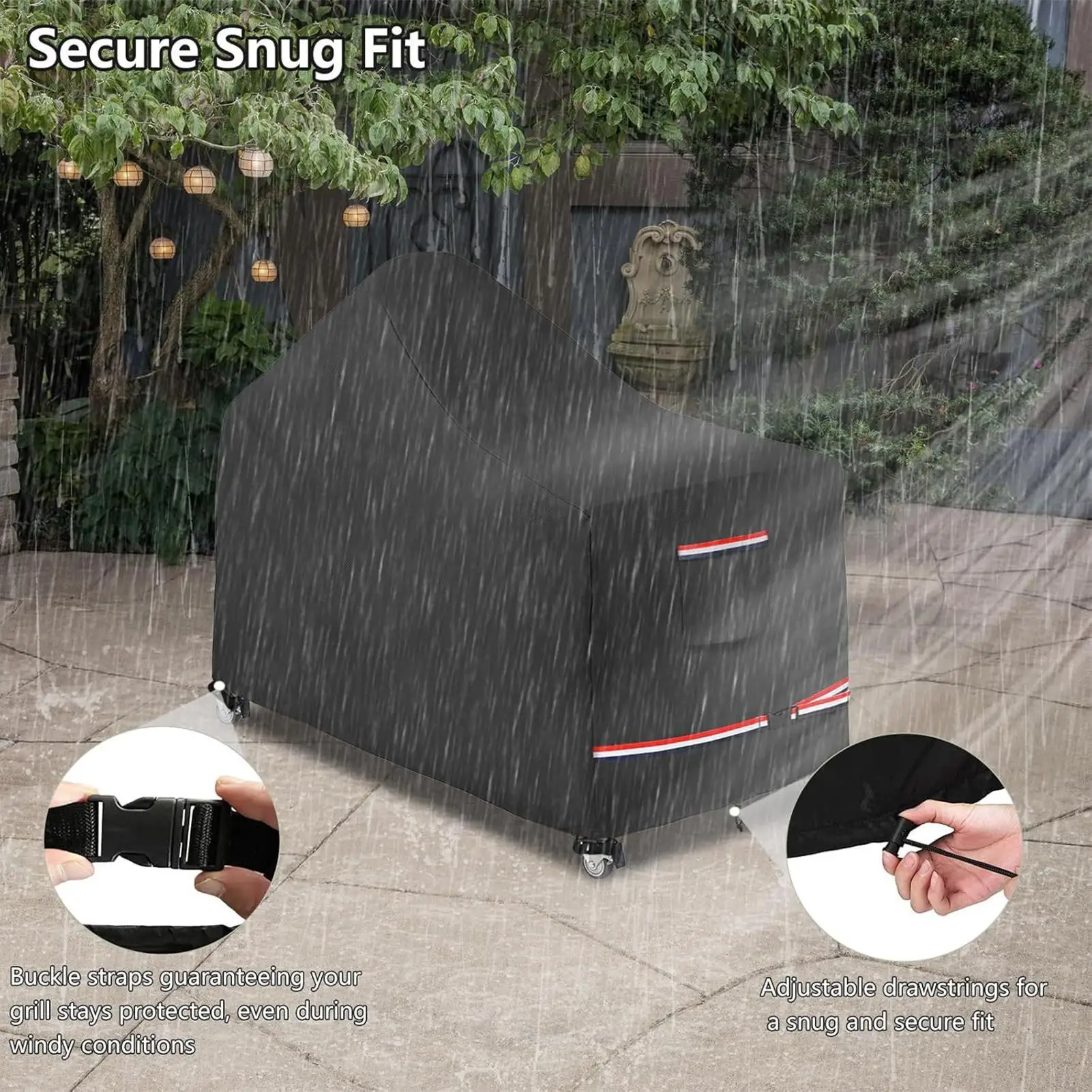 

Чехлы для гриля, сверхмощные водонепроницаемые 60-дюймовые портативные водонепроницаемые товары для дома, чехол для газового гриля для наружного стола с пропаном и углем