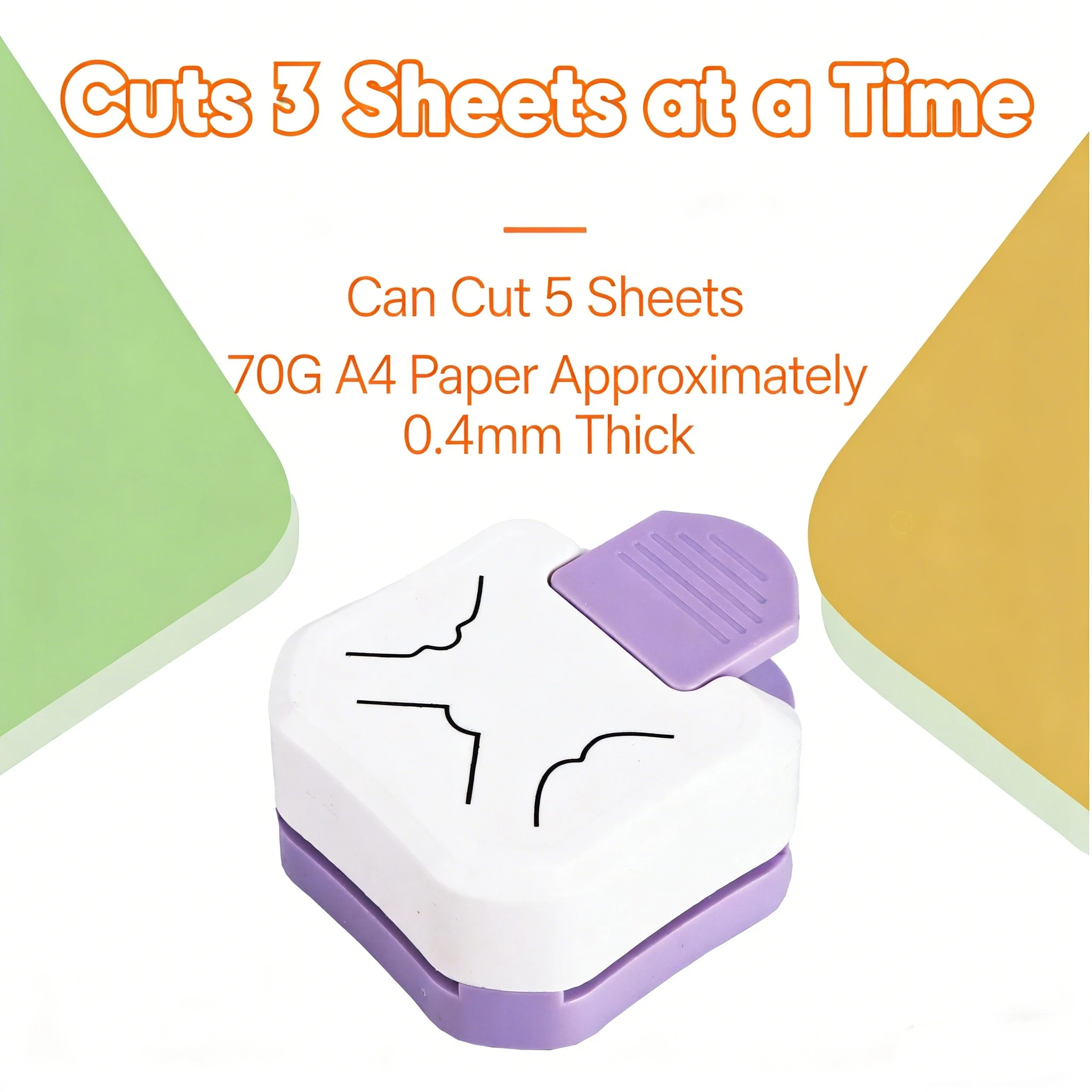 Corner Rounder Punch 3 in1 R4/R7/R10mm Round Corner Trimmer Cutter for Card Craft Scrapbook Wrapping Paper Sticker