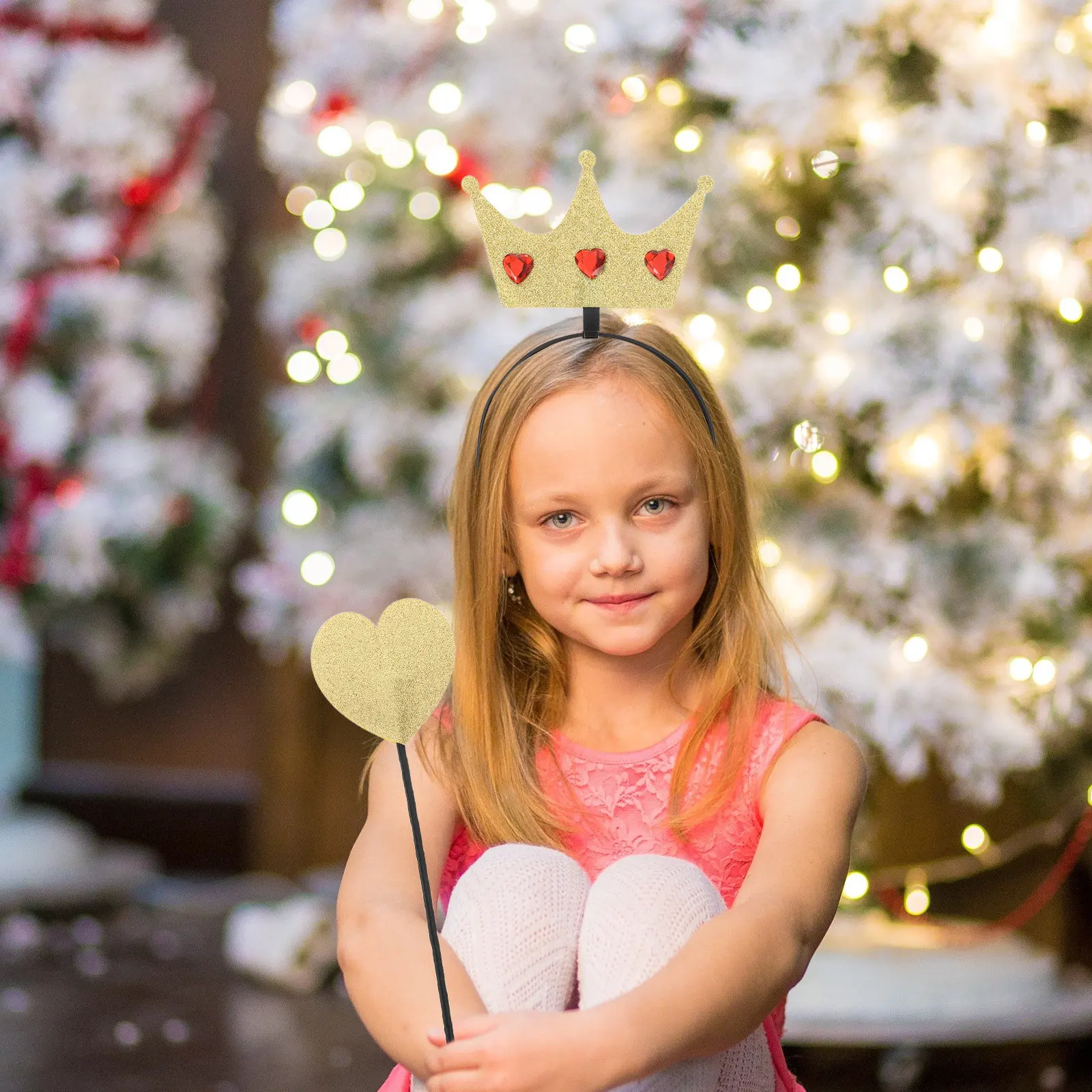 

Набор: Корона принцессы, золотая блестящая тиара, сердце, звезда, повязка для волос, волшебная палочка для дня рождения, выпускного вечера, королевского конкурса, костюма феи