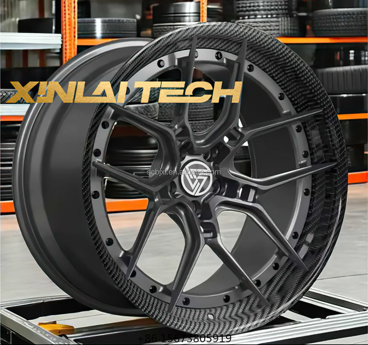

BJ Ultra-light 19 20 21 22inch Carbon Lip Two-piece 5x120 5x112 5x114.3 Forged Wheels Rims Ricing Car Wheels for Luxury Car