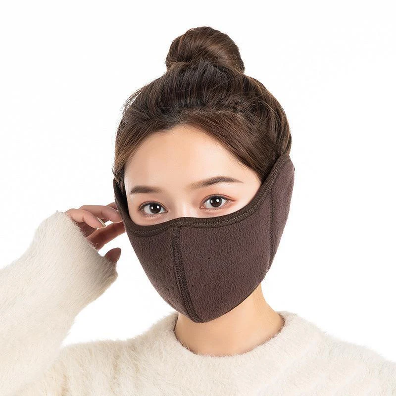 2023 Winter Thickened Thermal Mask Women\'s Outdoor Cold and Wind proof Mask Riding Ear Protector Two in One Mask Washing 1PCS