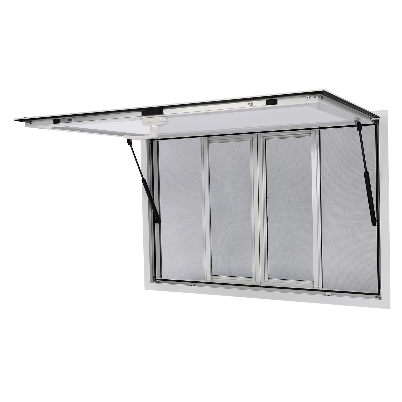 Soporte de concesión de 45 "L X 30" W, ventana para servir, toldo para camión de comida, impermeable, resistente a los rayos UV, resistente para proveedor de carrito de Catering móvil