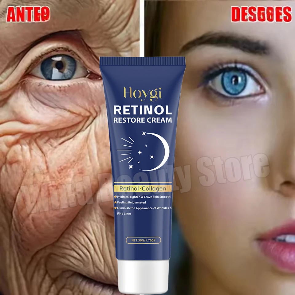 

Retinol Wrinkle Remover Face Cream Firm Lift Anti Aging Fade Fine Lines Moisturizing Whitening Repair Morning Evening Skin Care