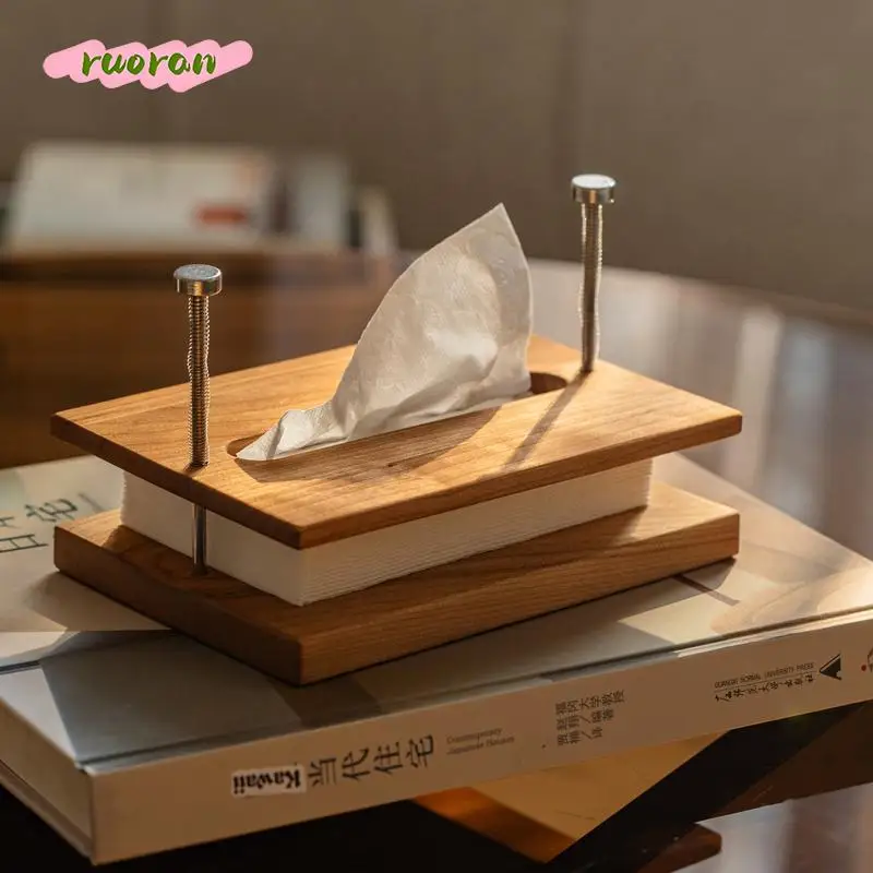 Creative Tissue Holder Wabi Sabi Travertine Geometric Art Tissue Box for Living Room High End Tabletop Home Decor 2