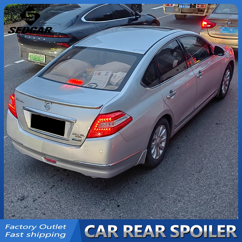 For 2008 09 10 11 2012 Nissan Teana altima J32 Factory Style High Quality ABS Plastic Unpainted Spoiler Trunk Boot Wing Spoiler