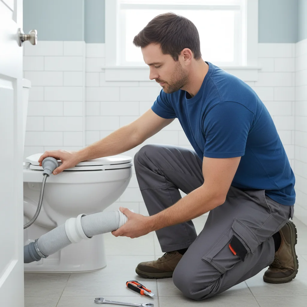 

250mm-500mm Toilet Retractable Drain Pipe Extendable Universal WC Sewer Pan Connector Tool Telescopic Drainage Pipe