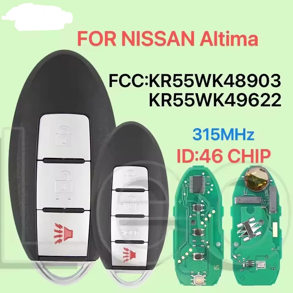 

XuriFCC:KR55WK48903/KR55WK49622 315 МГц PCF7941 ID:46CHIP Автомобильный умный дистанционный ключ для NISSAN TEANA 2009-2013 ALTIMA 2007-2012 MAXIMA