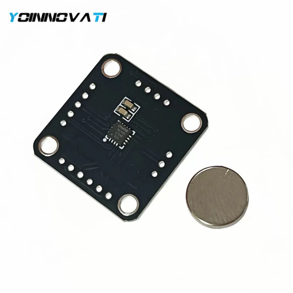 YT KTH7824 Incremental Encoder Module Magnetic Rotary Sensor Off-Axis Ring Magnet for Handheld Printer CNC DIY