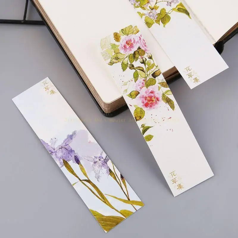 30pcs for Creative Chinese Paper Bookmarks Painting Cards Retro Beautiful