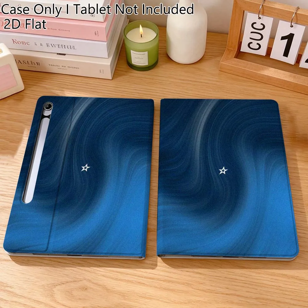 

Art Pentagram Sequin Flower For Samsung Galaxy Tab S10 S9 S8 S7 FE Lite Soft Flexible Support Tablet Case Gift