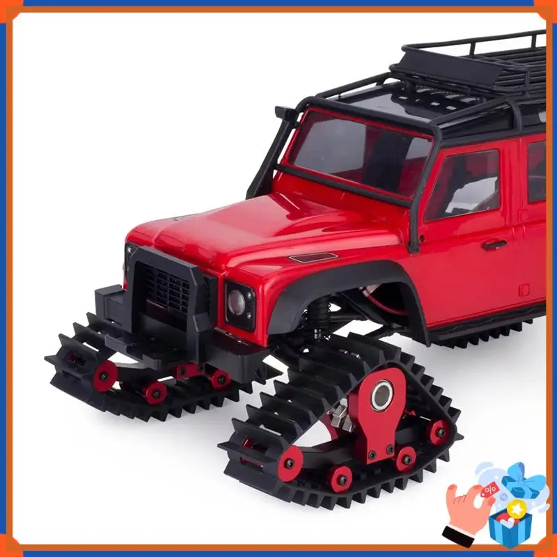 

Compact 4Pcs Snow Tires Sets Carload Tracks Wheel Sandmobile Conversion For 1/18 RC Crawler Car TRX-4M Accessory Parts