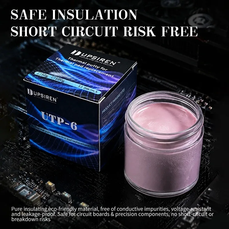 UPSIREN UTP-6 Thermal Putty 12.8W/mK Anti-counterfeit Thermal Mud for GPU CPU Chip Cooling