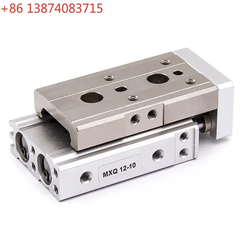 MXQ6-10 MXQ8-20 MXQ12-30 MXQ16-40 MXQ20-50 MXQ25-75 100 125 SMC Type Air Pneumatic Slide Table Dual Rod Rail Slide Cylinder