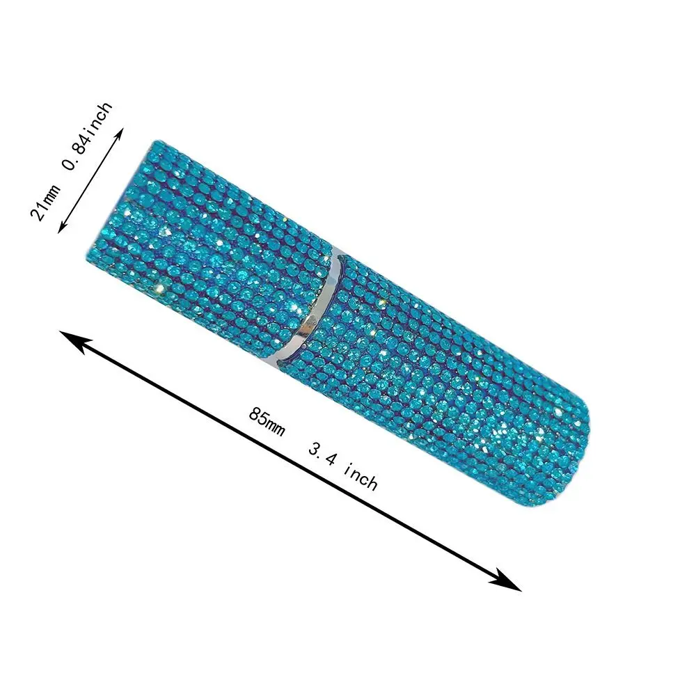 10ML Perfume Atomizer Bottle Rhinestone Inlaid Refillable Mini Cosmetics Sub Bottle Leakproof Bling Glitter Perfume Spray Bottle