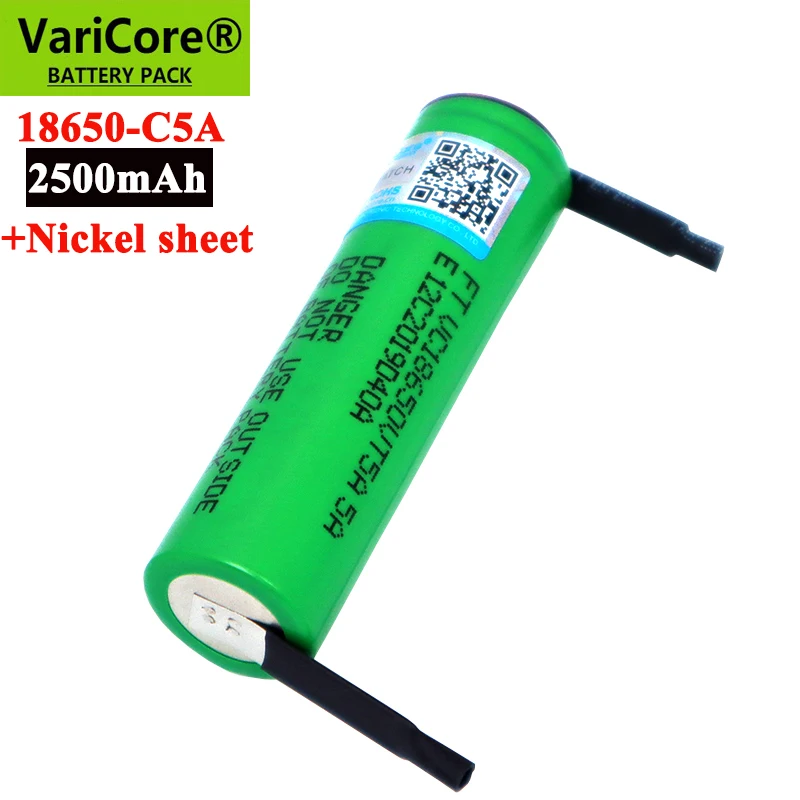 2023 VariCore Mới VTC5A 2600MAh Pin Lithium 18650 30A Xả 18650VTC5 Pin + DIY Niken Tờ