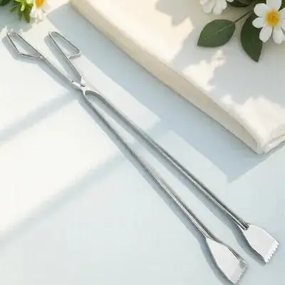 1Pcs Stainless Steel Trash Pliers Ergonomic Handle Design Garbage Picker Tool for Yard Garden Street Cleanup Litter Removal Tool