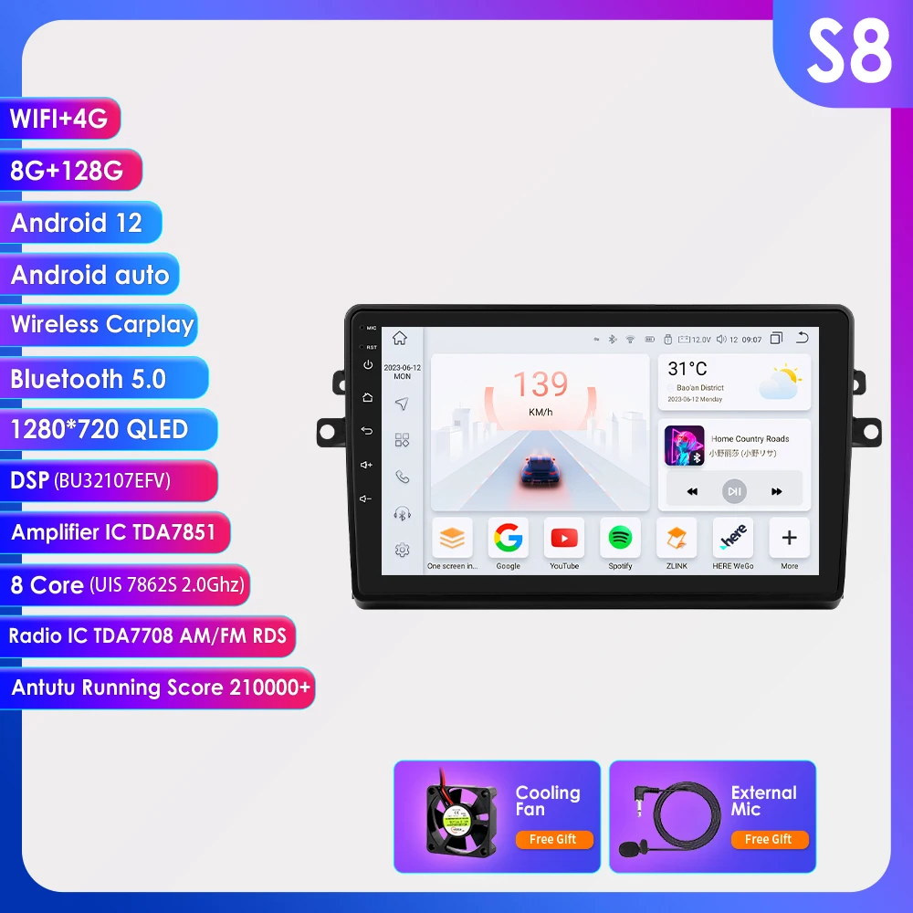 Hizpo Autoradio Voor Toyota Sienna 2 Xl20 2003 2004-2010 Multimedia Navigatie 2 Din Android Autoradio Carplay Stereo Head Unit