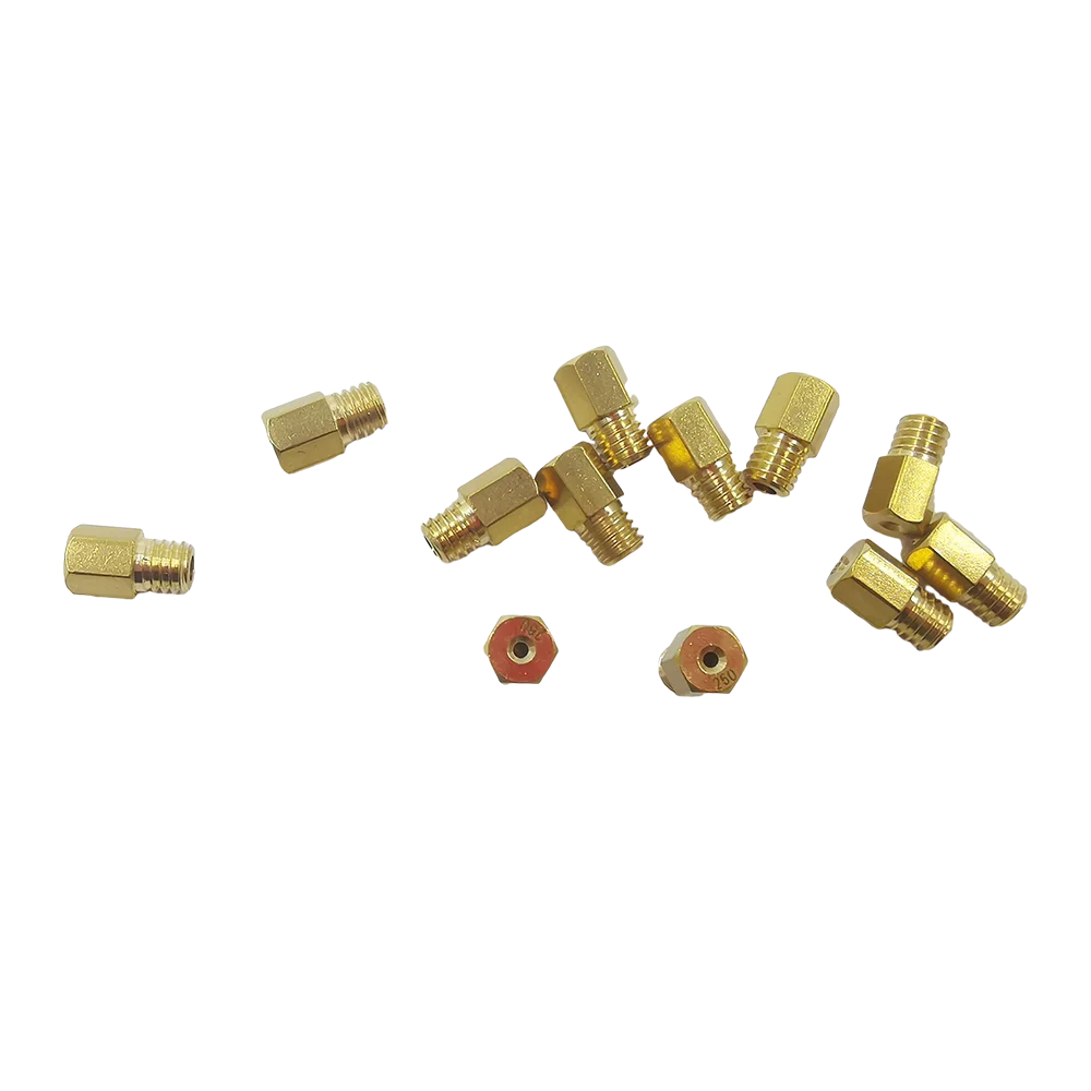 Para mikuni vm tm tmx 10 pçs jatos principais carburador 4/042 scooter injetores bocal tamanho 70-440 afinador de bolso grande hex tipo gicleur