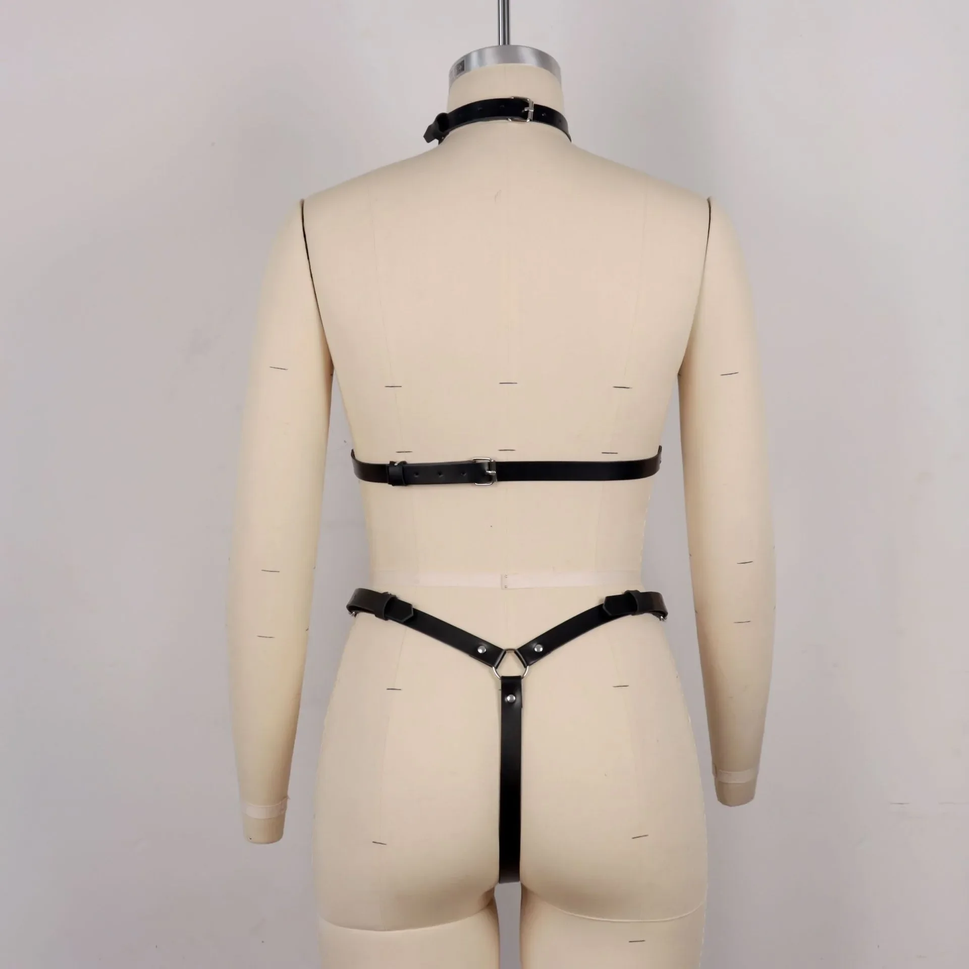 Fashion Chest Harness Corset Leather Lingeire Bondage Body Harness Belt Sexy Gothic Clothing Fetish Suspenders for Women