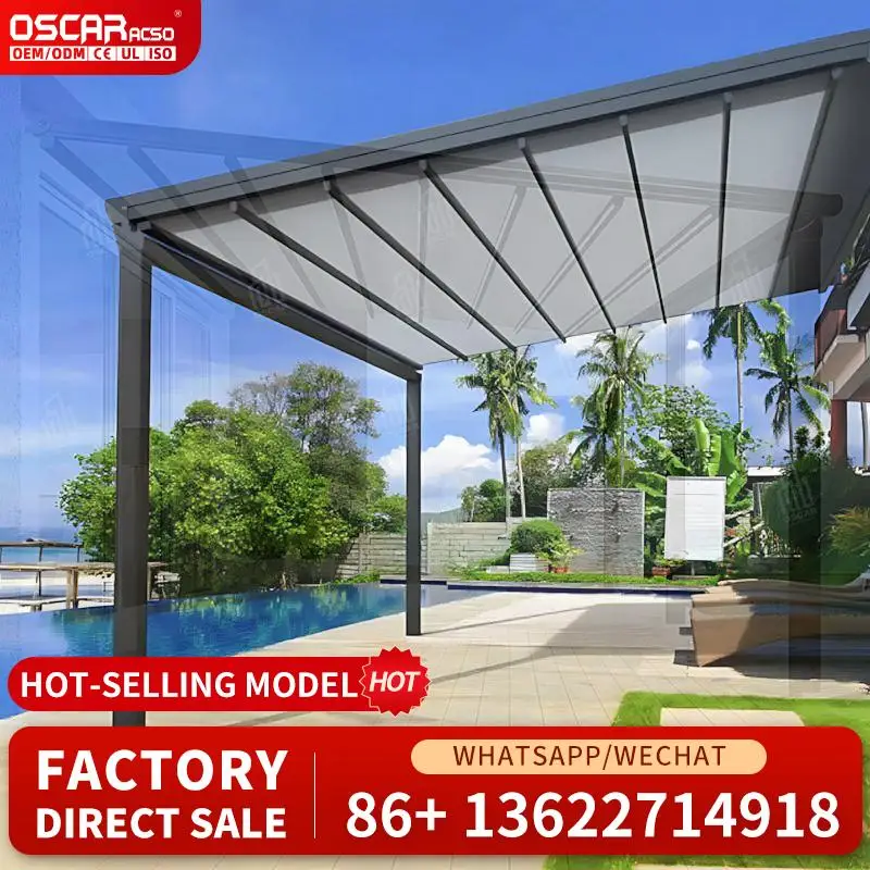 

WellVentilated Energy Saving Aluminum Pergola for Hotel Park with Weather Resistant Louver Ideal for Outdoor Spaces in US Retrac
