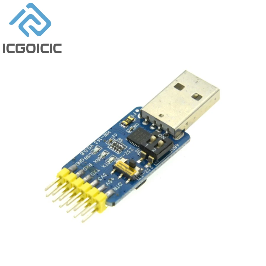 CP2102 USB-UART 6-in-1 Multifunctional(USB-TTL/RS485/232,TTL-RS232/485,232 to 485) Serial Adapter for Arduino