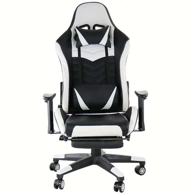 

Postmodern Racing Gaming Computer Office Chair Comfortable Ergonomic Leather Recliner Adjustable Height Massage Lumbar Support