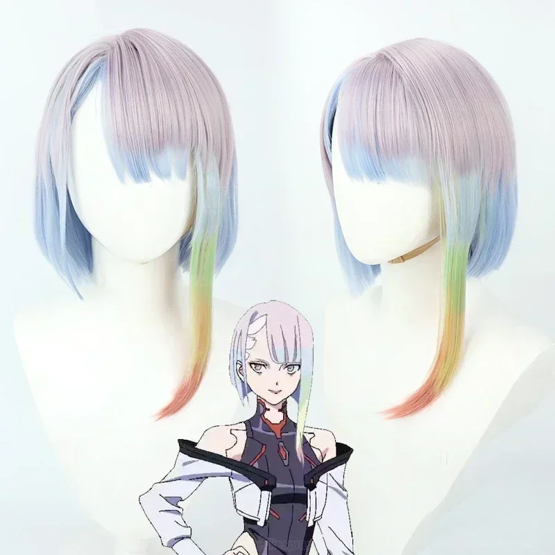 أنيمي Cyberpunk Edgerunners لوسي شعر مستعار تأثيري أنيمي Cyberpunk Edgerunners كوس لوسينا كوشينادا تأثيري متعدد الألوان الشعر