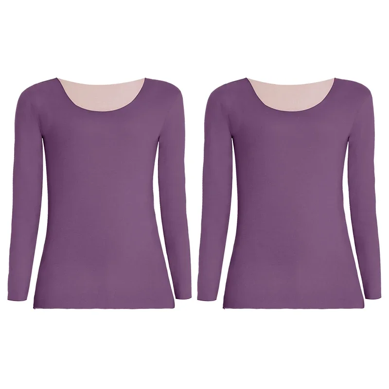 

2 шт. женских бесшовных термокостюмов — утолщенные флисовые, морозостойкие базовые слои для весны, осени и зимы