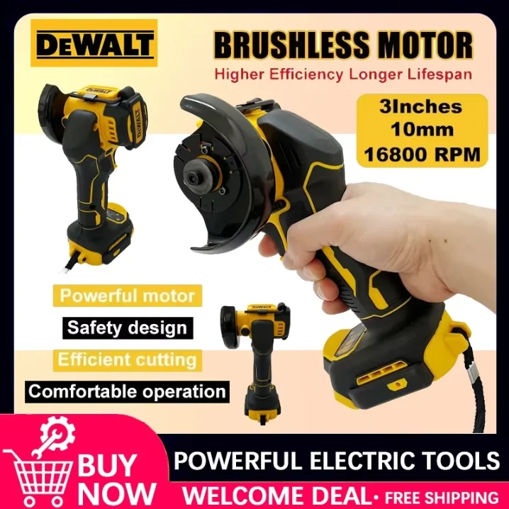 

DEWALT Cordless Grinder Cutting Machine Grinding Polishing Machine Electric Diamond Cutting Grinder Power Tools Angle Grinder