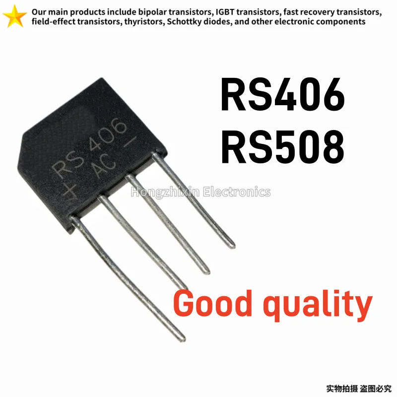 10 for sale  NEW Original KBJ608G KBJ608 608G 608 6A 800V Rectifier bridge flat bridge