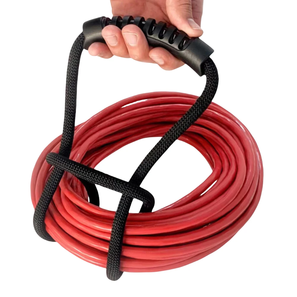 

3 шт., органайзер для удлинителя с ручкой для хранения, эластичная лента, держатель вакуумного шланга для гаража, лодки, аксессуар для автофургона