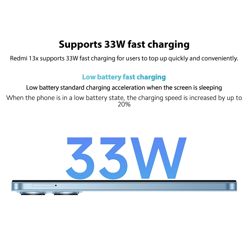 هاتف ذكي Xiaomi Redmi 13X الإصدار العالمي MTK Helio G91 Ultra 108MP كاميرا فائقة الوضوح 6.79 بوصة FHD + شاشة 33 وات شحن سريع #3
