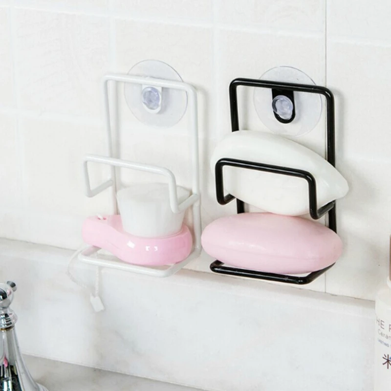 Iron Sink Drain Rack Sponge Storage Sink Faucet Hanging Sponge Holder Sink Soap Stand Rack Kitchen Bathroom Storage Organizer