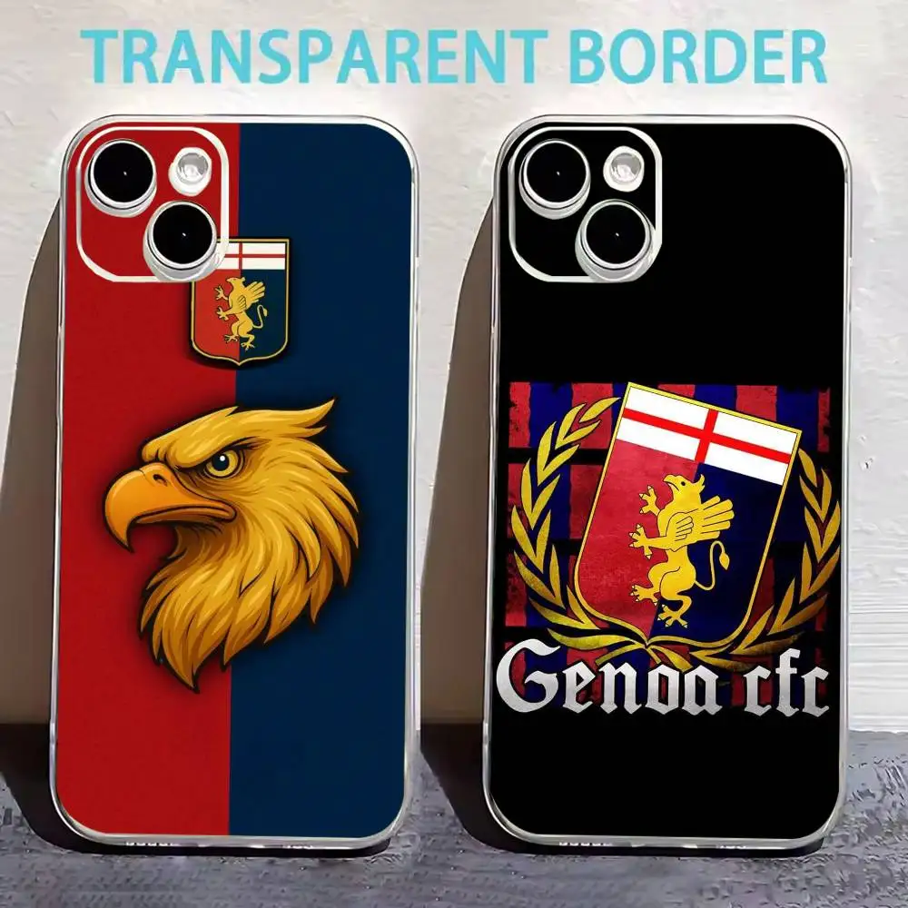 

G-Genoa Phone Case For iPhone17,16,15,14,13,12,11 Plus,Pro Max Soft Transparent Cover