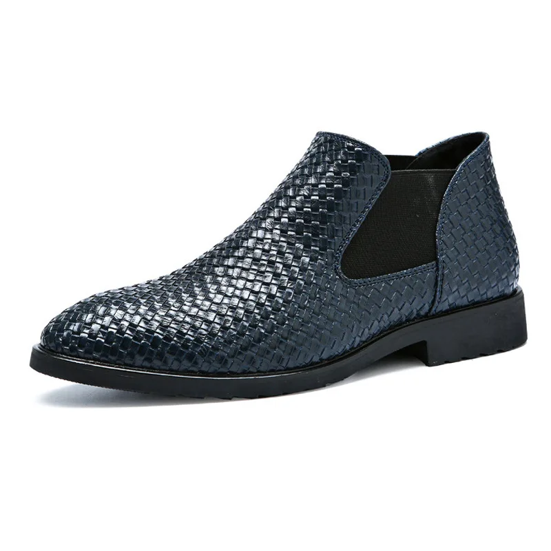 Hot Selling Men's Chelsea Boots Europe America Street Fashion Men's High Top Shoes Spring Autumn Ankle Boots Big Size 38-48