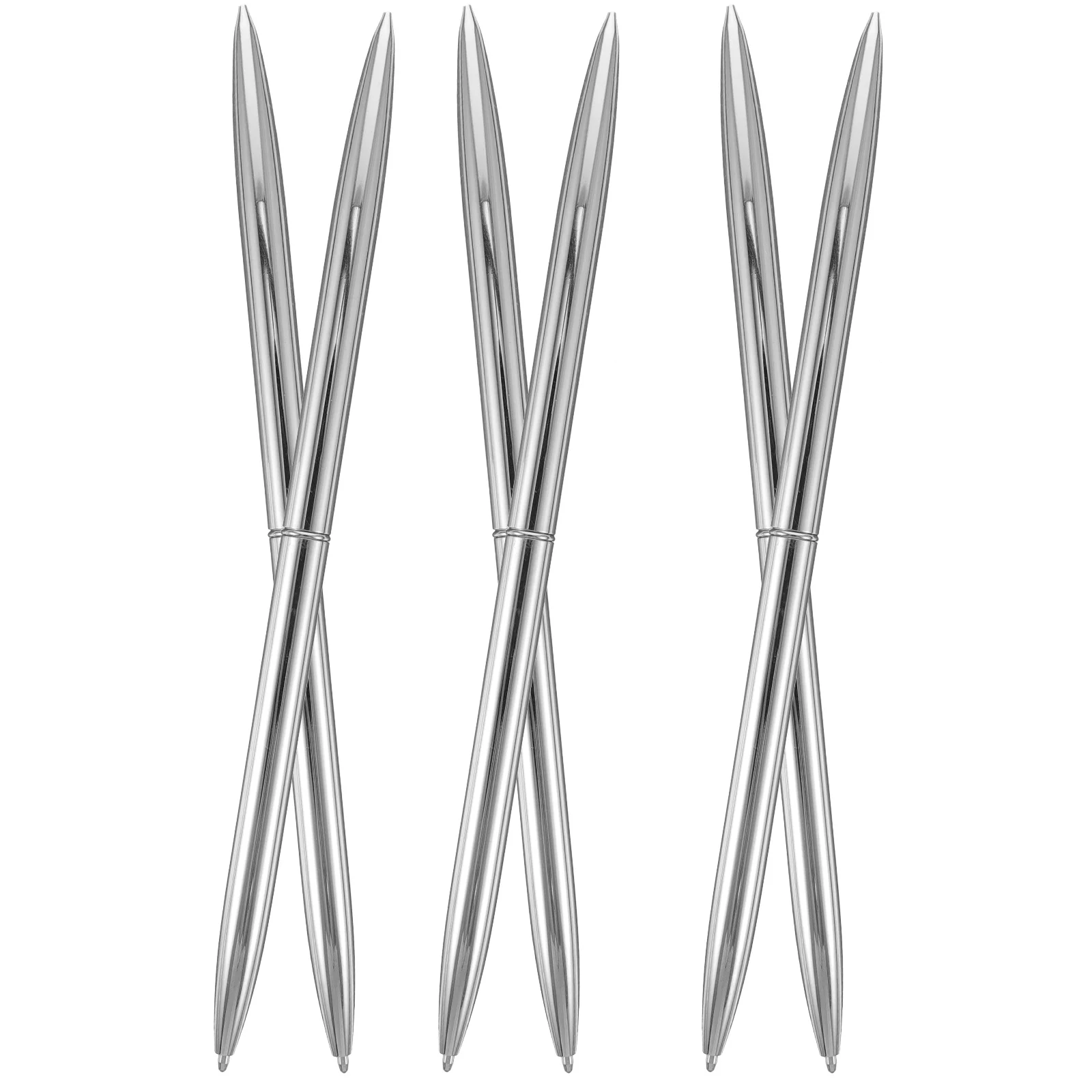 

6Pcs Metal Ballpoint Pens Creative Design Birthday Festival Prizes Gifts Ballpoint Pen Household Ball-Point Pen